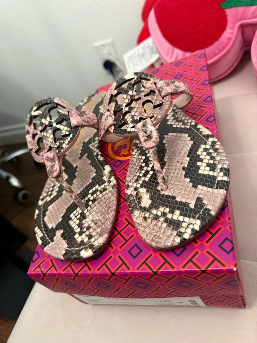 Tory Burch Mistyrose Printed Snake